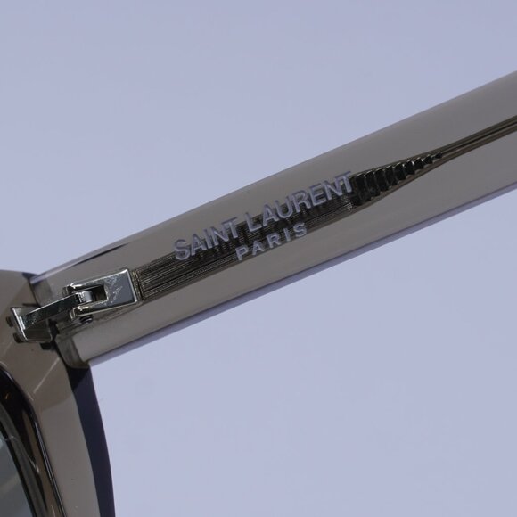 Saint Laurent SL214 KATE 025 Sunglasses Brown Cat Eye Frame, Grey Lenses - Picture 10 of 13